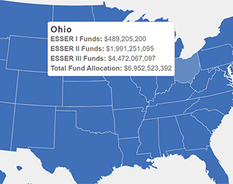 US ESSER Funding Map